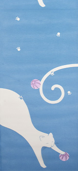 伸びネコ［ノビネコ］・ブルー