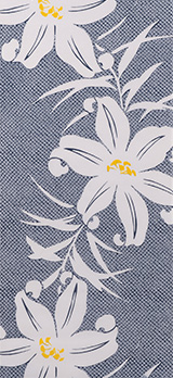 大ゆり疋田［オオユリヒッタ］・紺地