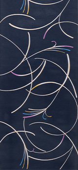 夢二お葉［ユメジオハ］・藍地