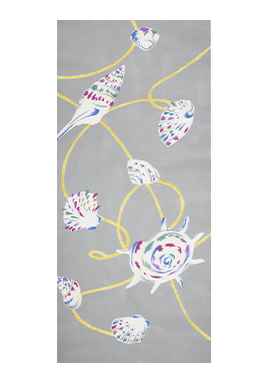 貝［カイ］・グレイ地