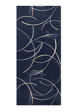 夢二お葉［ユメジオハ］・藍地